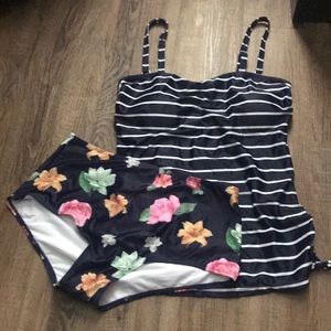 Two-Piece High-Waisted Tankini *NEVER WORN*